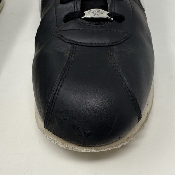 Nike Cortez 72 Basic Leather OG Shoes Mens 13 Black Retro Sneakers 316418-012 - Picture 7 of 16